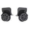 1 Pair Black Luggage Suitcase Caster Swivel Universal Wheel Nylon for Repair Replacement
