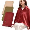 Wearable Electric Heated Blanket Zipper Closure Body Warmer Wrap Heating Large Shawl  Travel