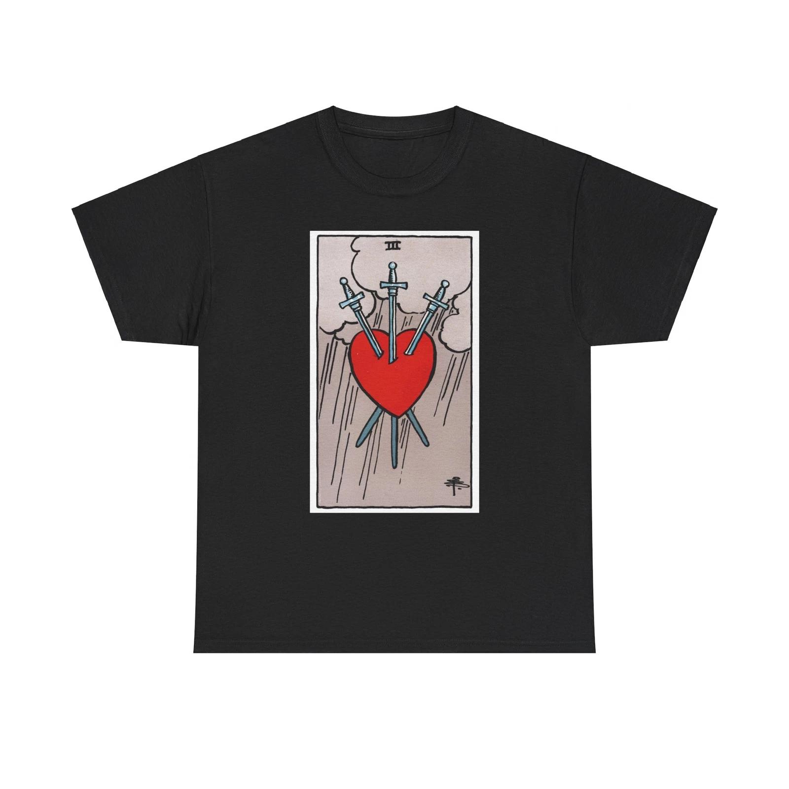 The 3 of Swords (Tarot Card) T shirt 3XL