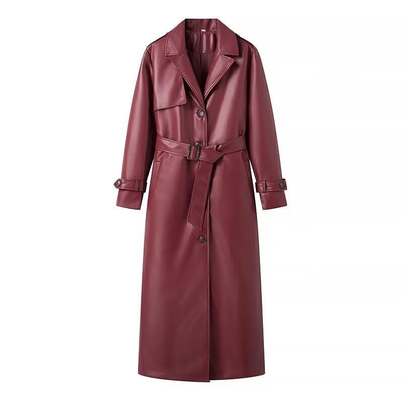 Women`s Autumn and Winter Long Lapel