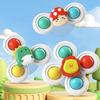 JUYEE Hand Spinner, Baby Toy with High Spin, Educational Toy for 3-Year-Olds, Bath Toy, Popular Birthday Gift for Girls and Boys, Dinosaur, Lion, and