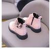 Autumn and Winter New Girls' Martin Boots 2025 Anti-slip Fashion Trend Boys' Rhubarb Boots Medium and Large Children's Boots Children's Boots