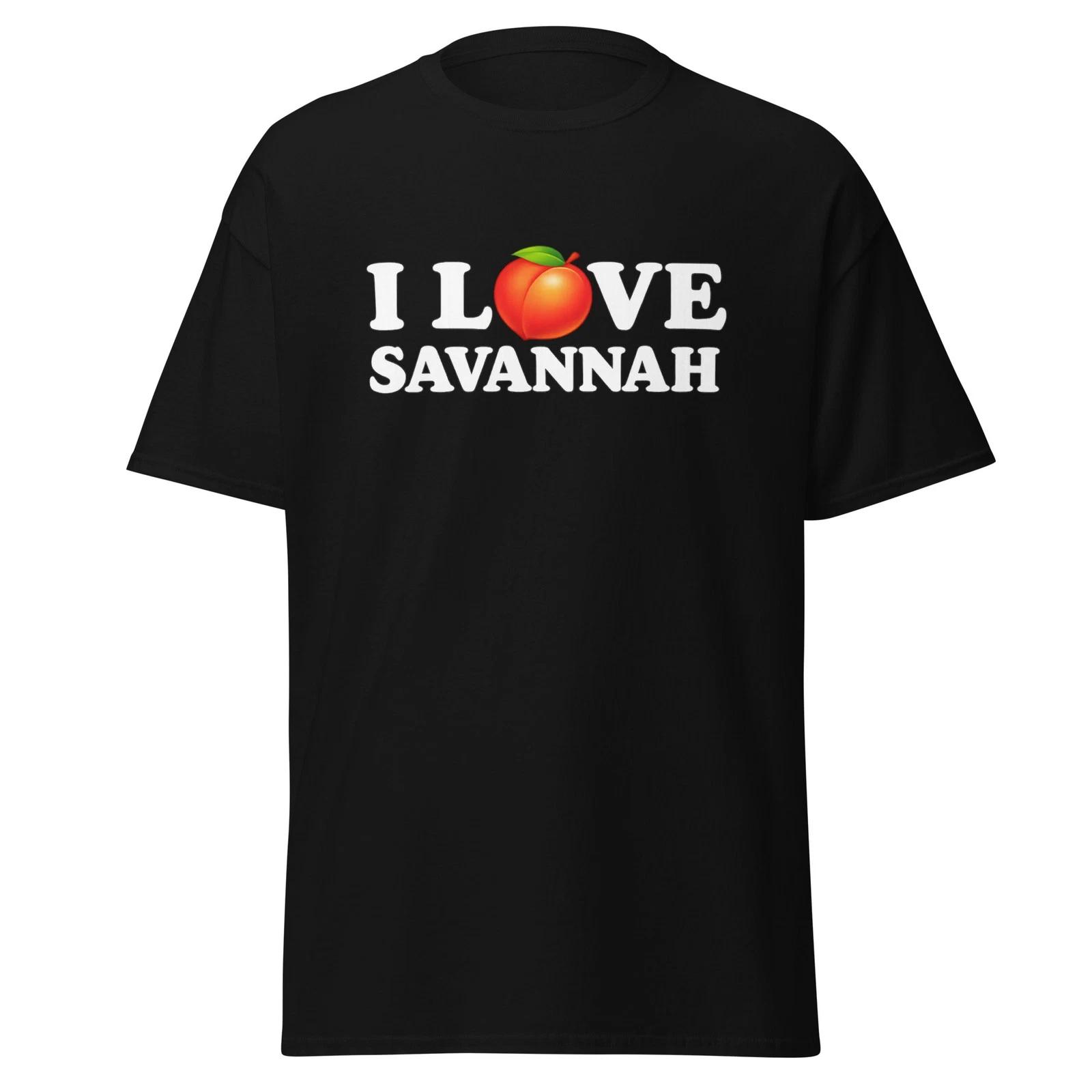 I Love Savannah - Funny Savannah Georgia Peach Shirt, Unisex S