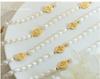 Vintage-Inspired Noble 'Fu' Pendant Freshwater Pearl Necklace - Personalized Jewelry In 18K Gold-Plated Titanium Steel