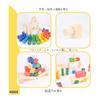 [NOKUBI] Building blocks Gujo Hachiman gradation 60 pieces Made in Japan Wooden educational toy