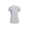 Under Armour Casual Breathable Sports Regular T-Shirt Women Tops Modern-Gray 1365145-011