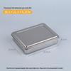 ZISIZ 316 Stainless Steel Flat Bottom Square Tray with Lid