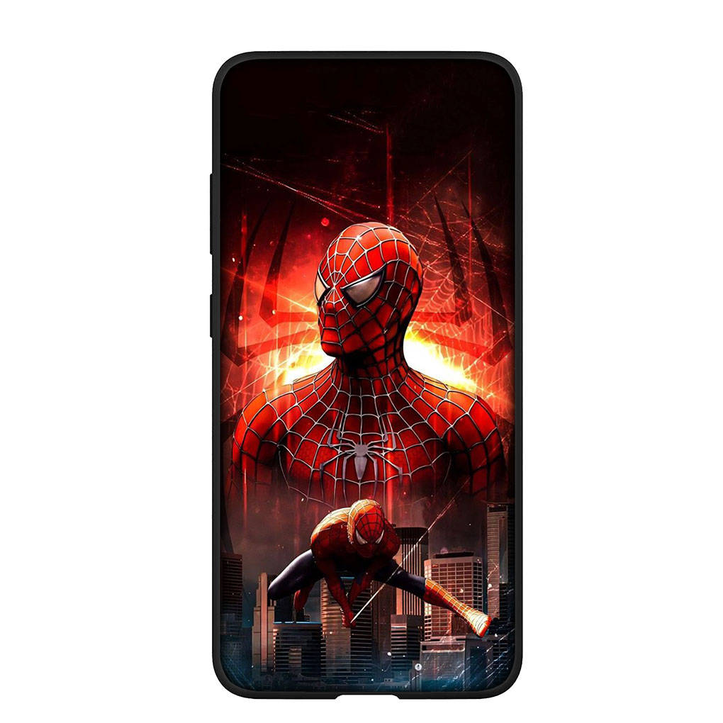 Phone Case for Samsung Galaxy S25 S24 S23 iPhone 16 15 Xiaomi Redmi Note 14 13 12 16E X 11 Pro Max OPPO Moto Huawei Marvel Spiderman Spider Man Cover