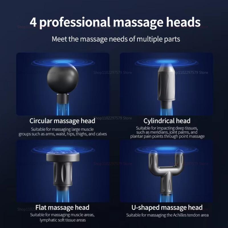 Pistol de masaj mini USB, aparat de fascia, relaxare musculară, pistol vibrator, tijă de masaj, echipament de fitness, pistol de prindere a fasciei gâtului