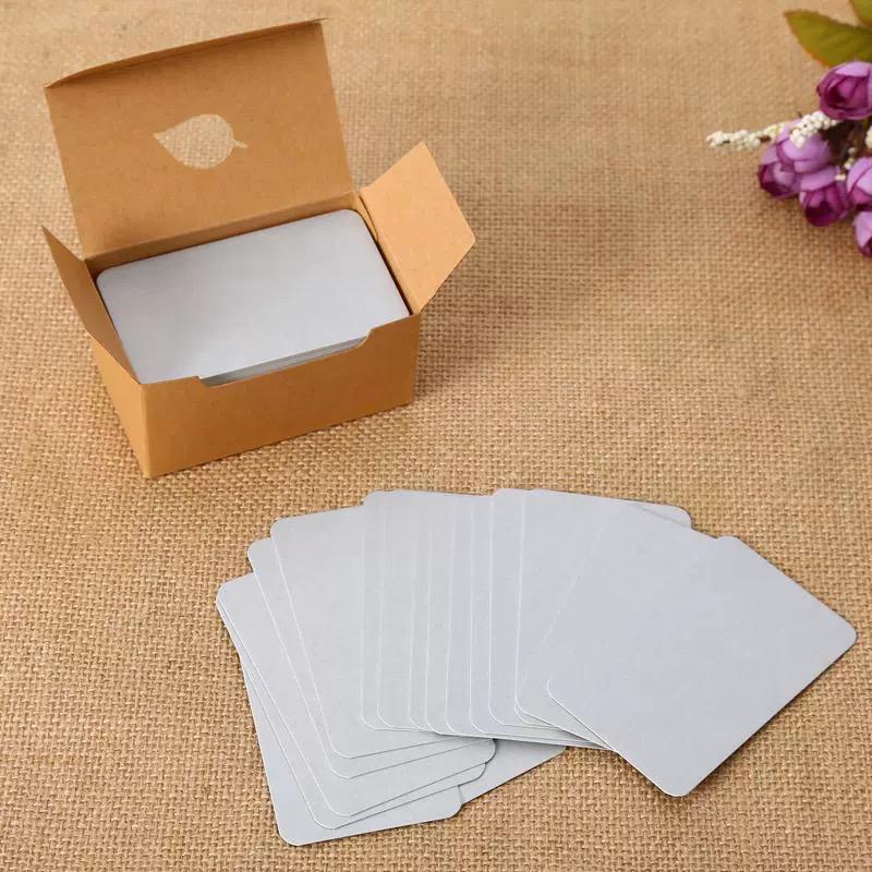 200 Sheets of Small Blank Flashcards for Messages & English Words