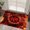 Eintracht Frankfurt Fußball Design Kristall Samt Teppich Gemütlich Non?Rutschfester Teppich mit Aufdruck für Schlafzimmer Wohnzimmer Eingang