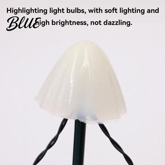 Solar Lawn Decoration Waterproof Fairy with Garden String Lamp Light Mushroom Stake IP65 Powered