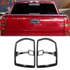 2PCS Carbon Fiber Tail Light Lamp Cover Bezel For Chevy Silverado 1500 2014-2018
