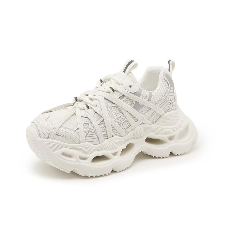 

25631 dad shoes women s autumn mesh breathable versatile dad shoes student sports and leisure shoes 40 белый