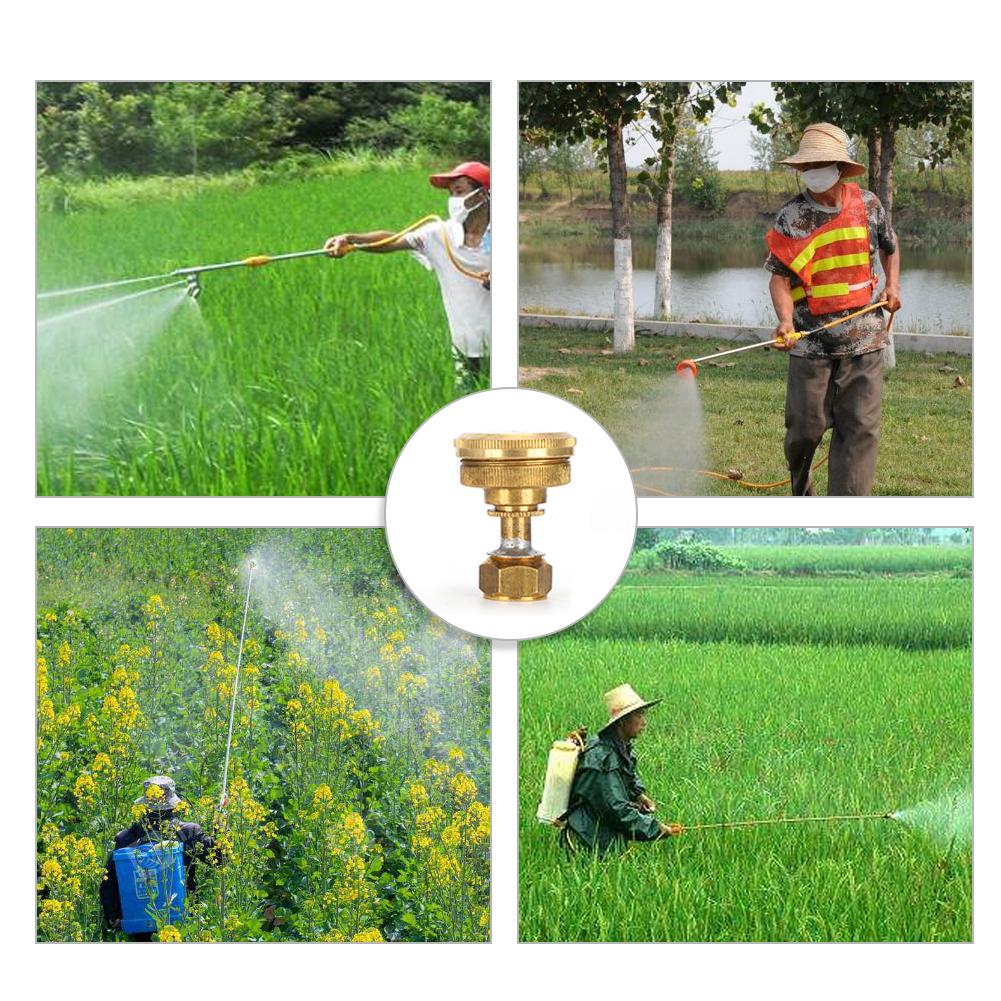 2Pcs G1 4in Female Thread High Pressure Adjustable Spray Nozzle for Agriculture Irrigation