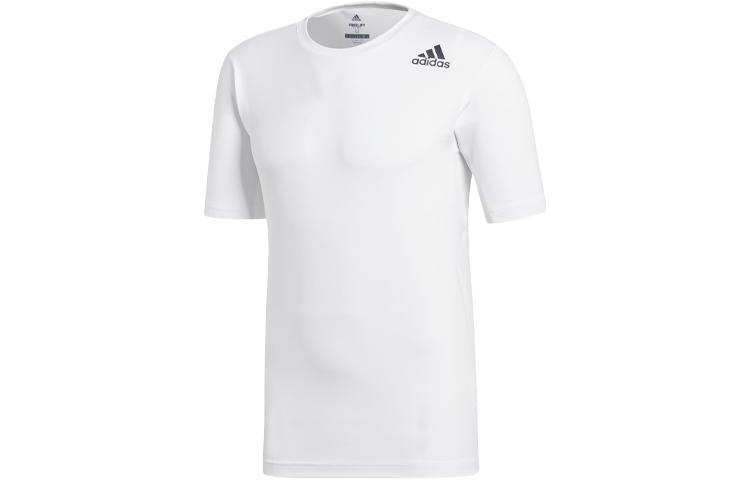 Футболки Adidas Мужские Белые С Круглым Вырезом Умеренные Другие CX0212 L