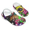 Women Men EVA Clogs Color Printed Breathable Slip On Garden Shoes Lightweight Beach Pool Bathroom Home Sandals Lightweight Wear