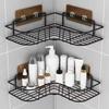 Metal Bathroom Shelf Stainless Steel Shampoo Storage Rack Durable Toilet Organizer  for Kitchen