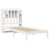 VidaXL Lit bibliothèque sans matelas blanc 75x190cm bois de pin massif, lit, meuble de chambre à coucher, lit avec 3321611