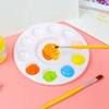 2 Stück 17CM Farbpalette 11 Vertiefungen Rund Antihaftbeschichtet Leicht zu Reinigen Kind Erwachsener Schüler Handwerk DIY Aquarell Mischen Öl Acryl