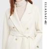 ELLASSAY Women's Wool Blend Mid-Length Robe Coat