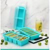 Silicone Freezer Mold with Lid Refrigerated Food Storage Box Food Box Silicone Ice Tray Mold Ice Box Crisper