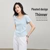 ESE-Y Women's 2026 Summer U-Neck Slim Fit Short Sleeve T-Shirt