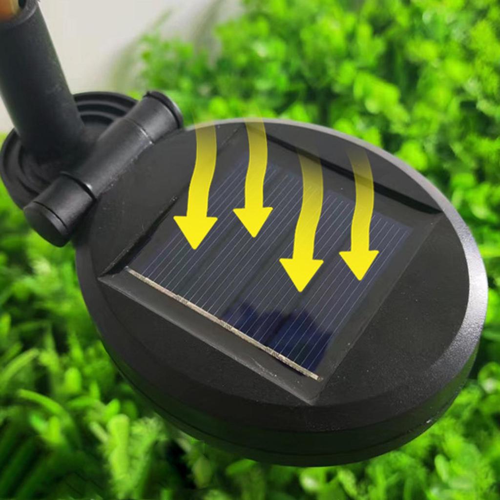 Solar Lights 2 Pieces Waterproof 6 LED Easter Egg Lamp Solar Stake Lights For Garden Walkway Patio Backyard Lawn Driveway