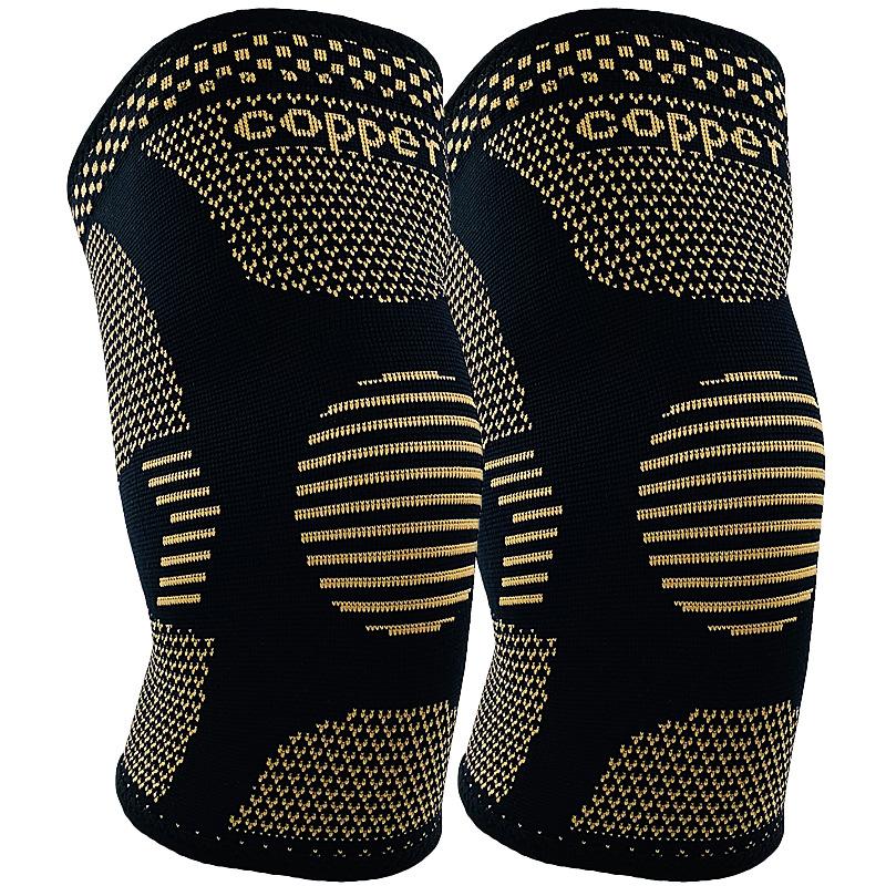 Copper Sports Knee Pads Men Women Joint Patella Protector Football Basketball Crossfit Running Knee Support Gym Fitness Brace
