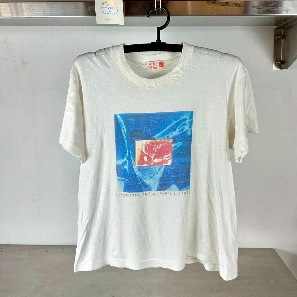 90S Dire Straits On Every Street Rock Band T- Shirt Remake Tee Nh26467