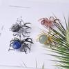 1PCS Halloween Spider Random Color Crystal Ball Alloy Spider Hand-Made Spider Animal for Halloween Jeweley DIY Home Decor Gift
