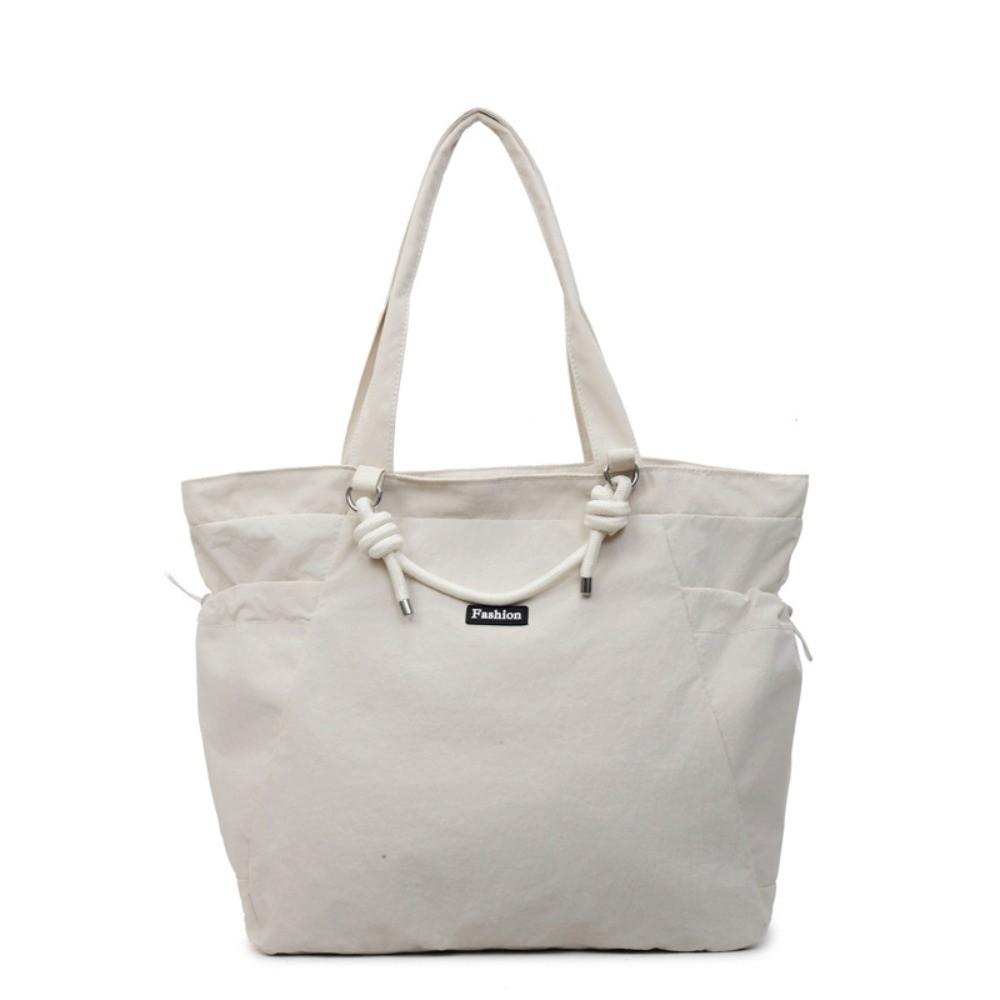 

Solid Color Nylon Shoulder Bag Casual Commuting Handbag Trendy Women s Totes Bag Girls белый
