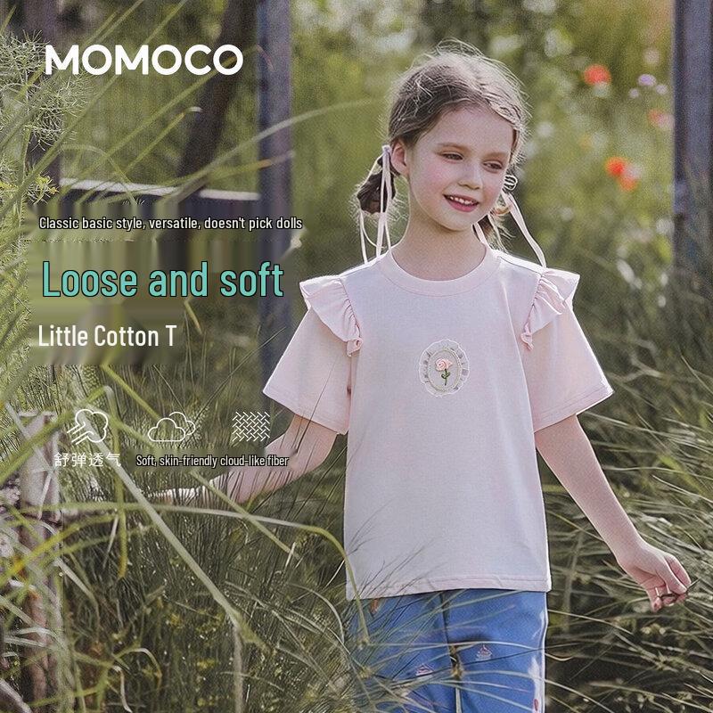 Детская футболка с коротким рукавом MOMOCO для девочек 140