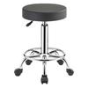OEING Swivel Leather Bar Stool with Wheels