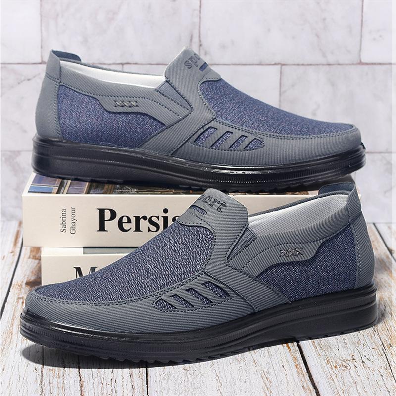 Fashion 2024 Men's Polyurethane Cloth Shoes Old Beijing Cloth Shoes Wear Resistant, Lightweight, One Step Casual Shoes