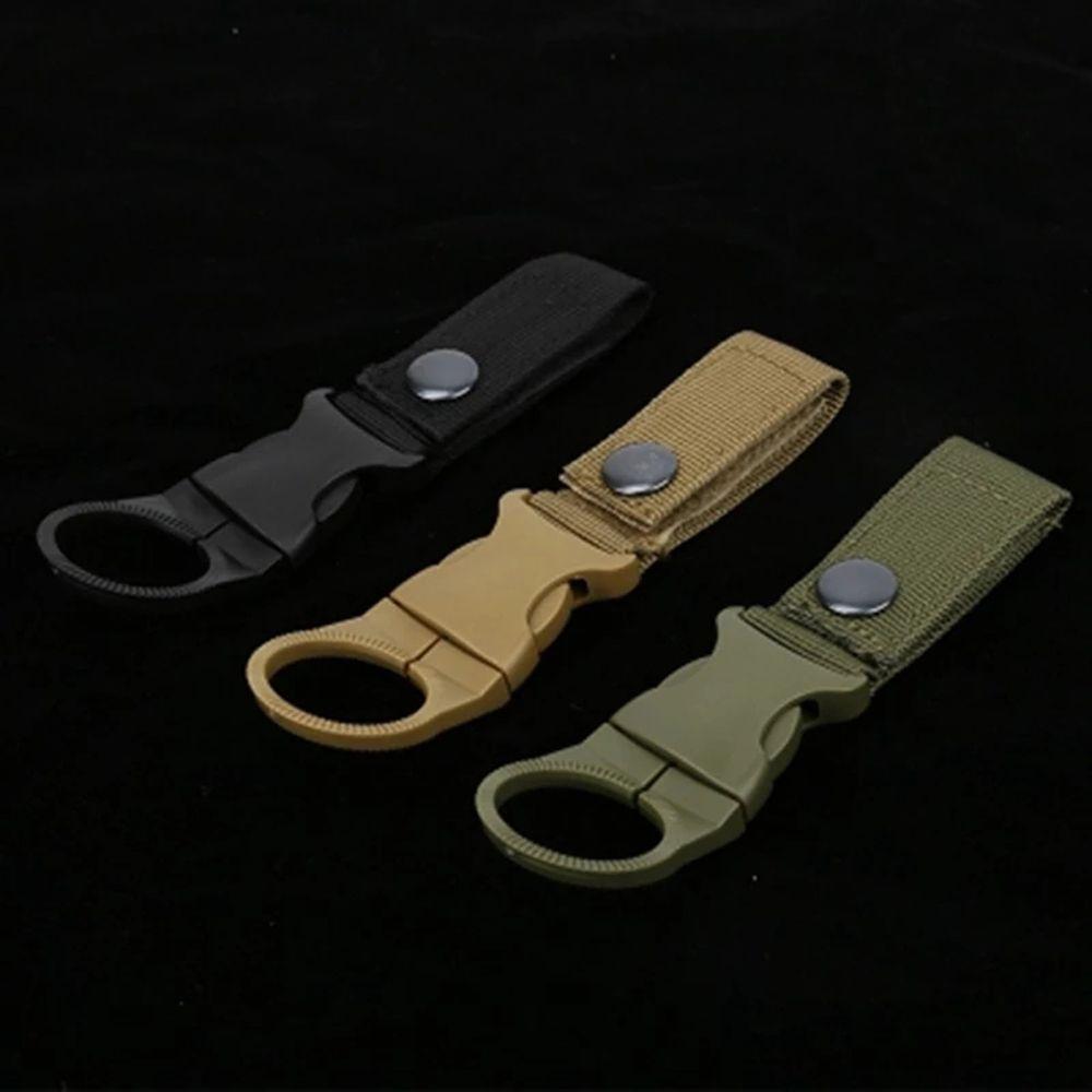 Hiking Nylon Webbing Buckle Water Bottle Buckle Hook Carabiner Belt Water Bottle Holder Clip