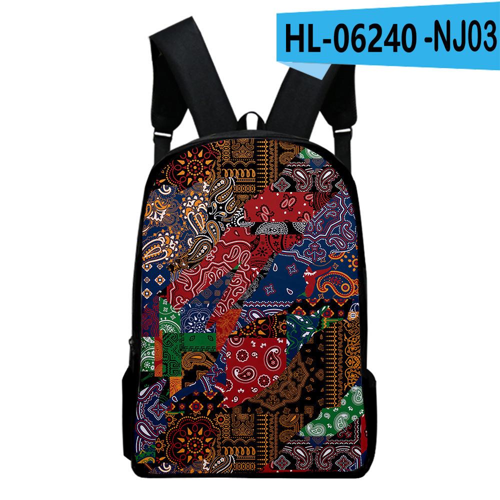 Iconic Favored PLK pupil Backpack Computer Knapsacks 3D Design Oxford Moisture-proof Boys/Girls Outing Backpacks