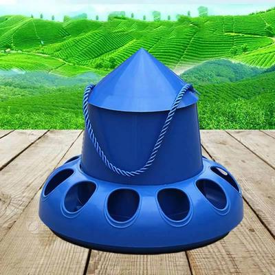 Automatic Chicken Feeder 11 Holes Bird Feeding Bucket Feed Barrel Pigeon Feeder  Geese