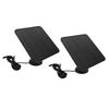 2 Pcs 12W Solar Panel Suitable for Ring Camera DC USB C Micro USB Ports IP65 Water Proof Solar Panel Charger with 9.8ft