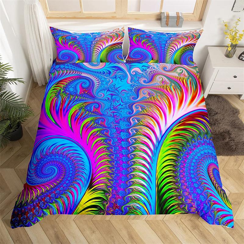 3D Duvet Cover Set Psychedelic Digital Printing Twin Bedding Set Quilt Cover Single Queen King Size Comforter Cover