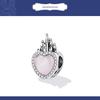 Rosa Kärleksslott DIY Retro 925 Silver Pärlbesatta Tillbehör SCC2207