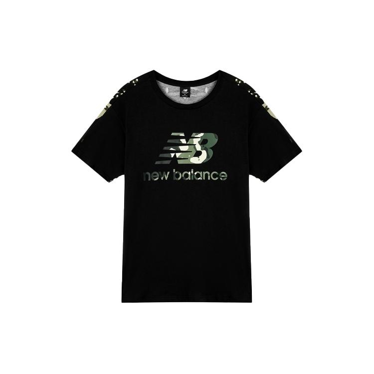 New Balance Essential Camo T-Shirt Asia Sizing Black Green Men s AMT11509-BM XL