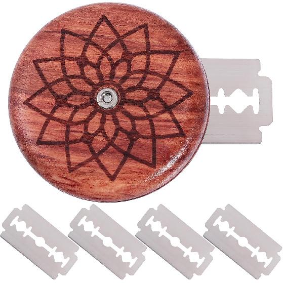 DOITOOL Wooden Bread Lame with 5 Replaceable Razor Blades,Slashing Tool Bread Cutter,BreadSlashing Razor Sour Dough Scoring Tool for Bread Bakers