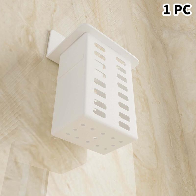 1/2Pcs Toothpaste And Toothbrush Holder Pp Wall-Mounted Storage Box For Bathroom Toiletries Kitchen Chopstick Storage