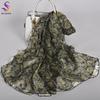 BYSIFA| Beige Pink Women Long 100% Mulberry Silk Scarf Printed Fashion Leave Pattern Brand Spring Ladies Scarves Shawls  170*105