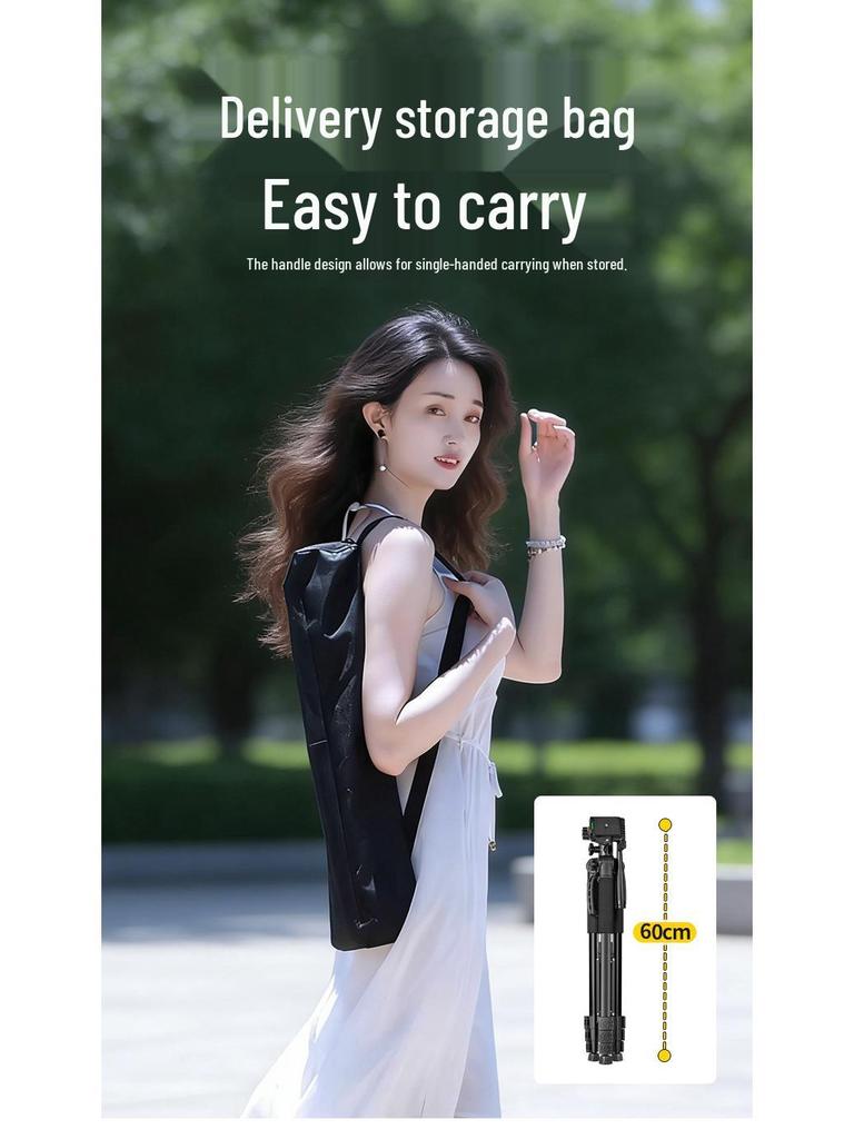 Multifunctional Universal Floor Tripod for Mobile Phone Live Streaming and Overhead Photography