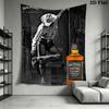 Jack Daniel'S Old No Brand Tennessee Sour Mash Whiskey Jack Daniel Distillery Lynchburg Tenn Usa Tapestry Background Cloth Wallmounted