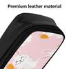 Sturdy PU Leather Stationery Organizer for Neat Stationery Storage with Internal Divider Pocket for Classroom Workplace Travel
