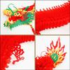 2pcs Chinese New Year Dragon, Chinese Dragon Garland Hanging Decoration with 1 Lantern for Spring Festival Lunar New Year Party Home, Shops,
