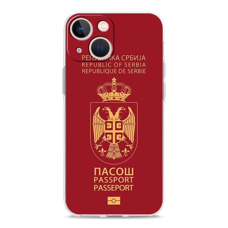 

Luxury Transparent Case For iPhone 15 14 13 12 11 Pro Max X Xs XR 7 8 Plus Bumper Phone Cases Clear TPU Cover Serbia Flag iPhone X XS